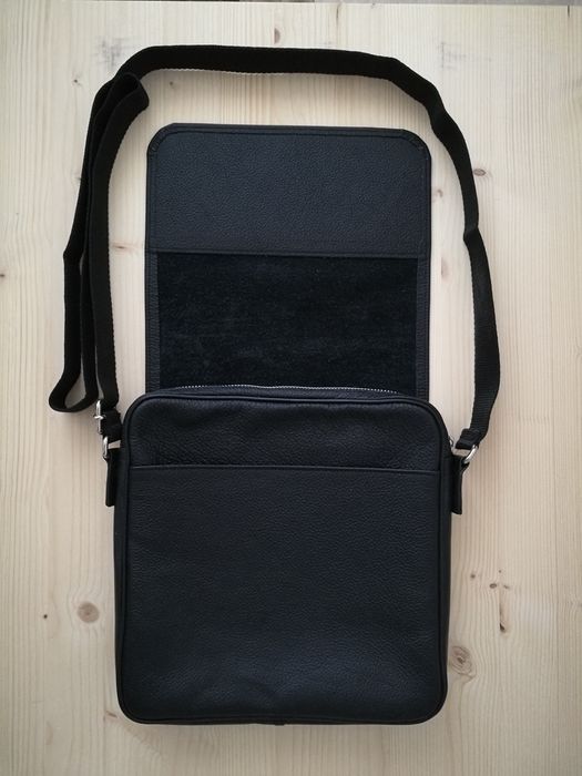 Geanta piele naturala barbati, NOUA