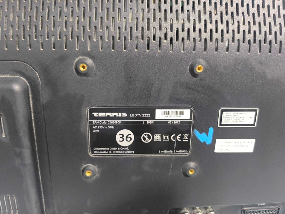 Televizor TERRIS LEDTV 22 inch LED TV Full HD HDMI USB