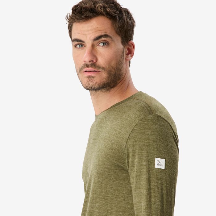 Bluză trekking cu lână merinos, Merino - produs resigilat Decathlon