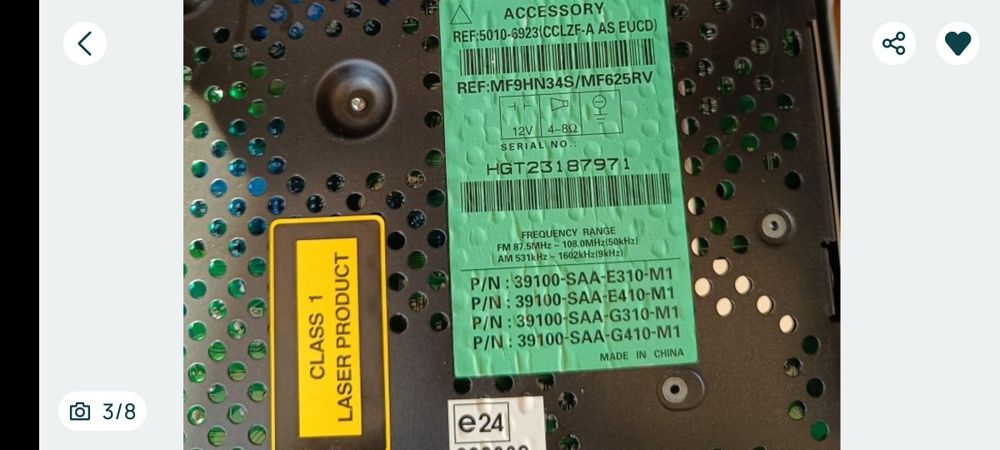 Оригинално радио за хонда джаз