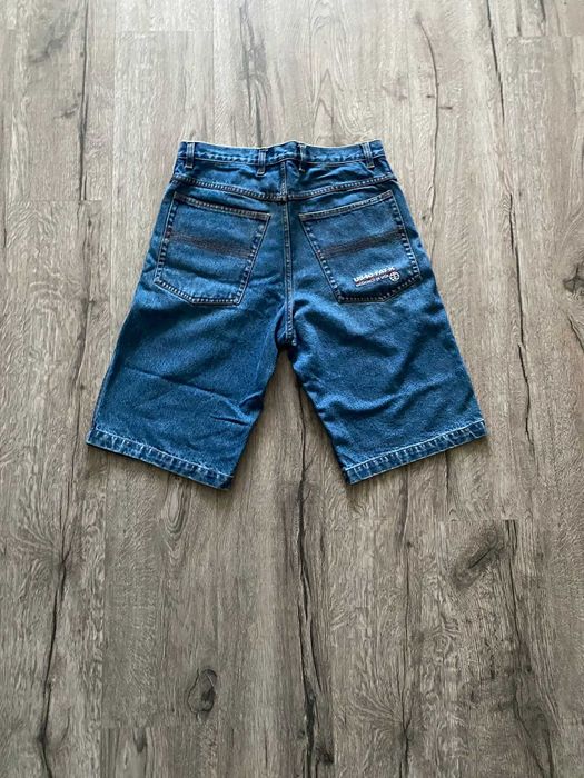 Pantaloni scurți jorts baggy JNCO stil albastru mărime L