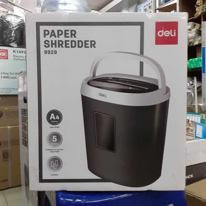 Уничтожитель для бумаги Deli-9929 P-4, 4х25мм, 5лист, 17л