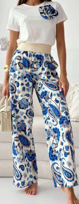 Летен сет с широк панталон