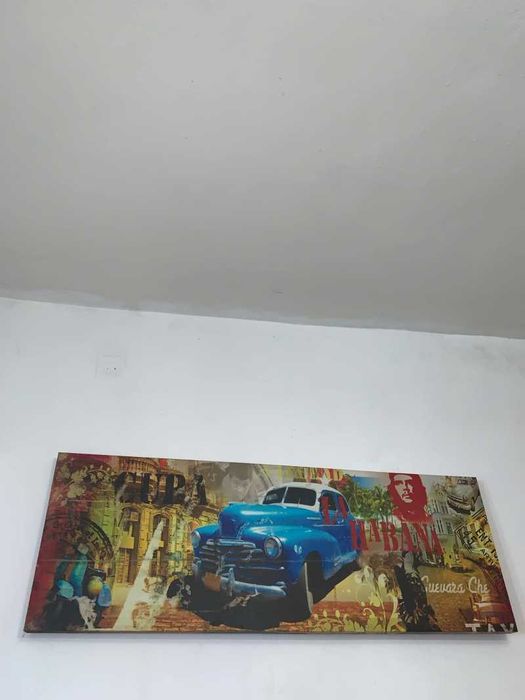 Tablou litografie in rama de lemn decor atelier auto