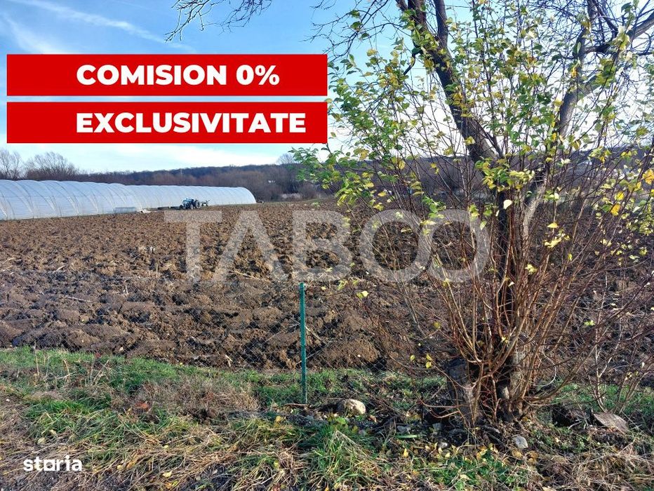 Teren intravilan 1687 mp pentru cabana zona de gradini Cisnadie