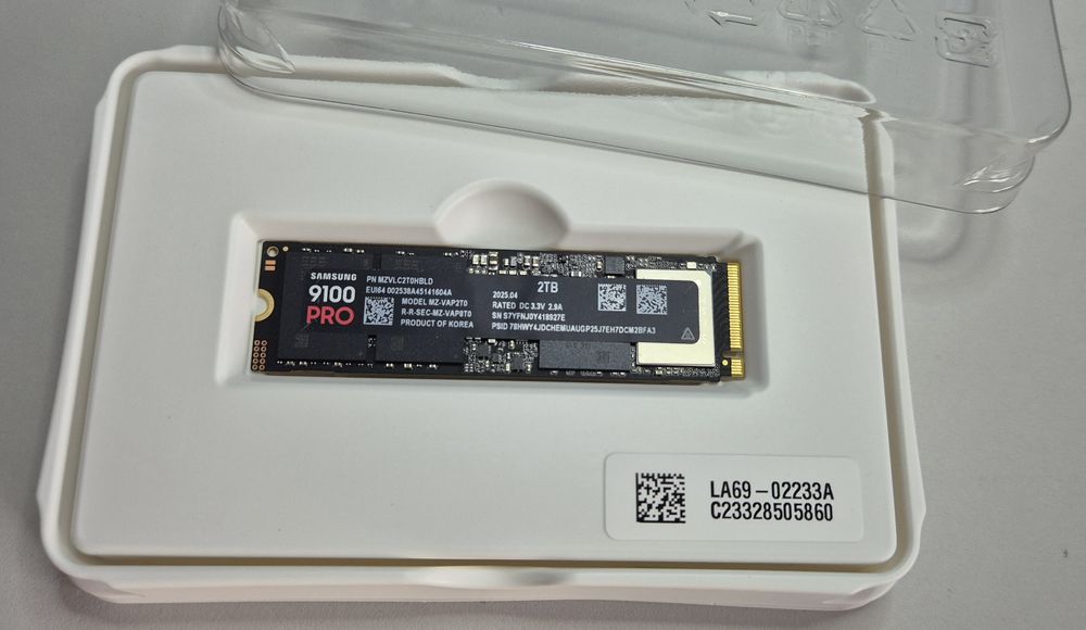 2TB Samsung 9100 Pro nou SSD PCIe 5.0 M.2 nvme