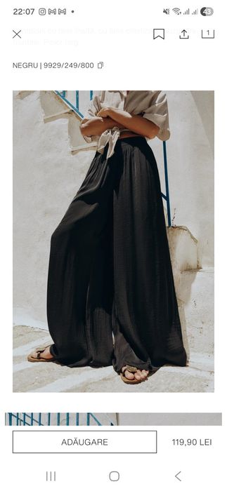 Pantaloni satinati
