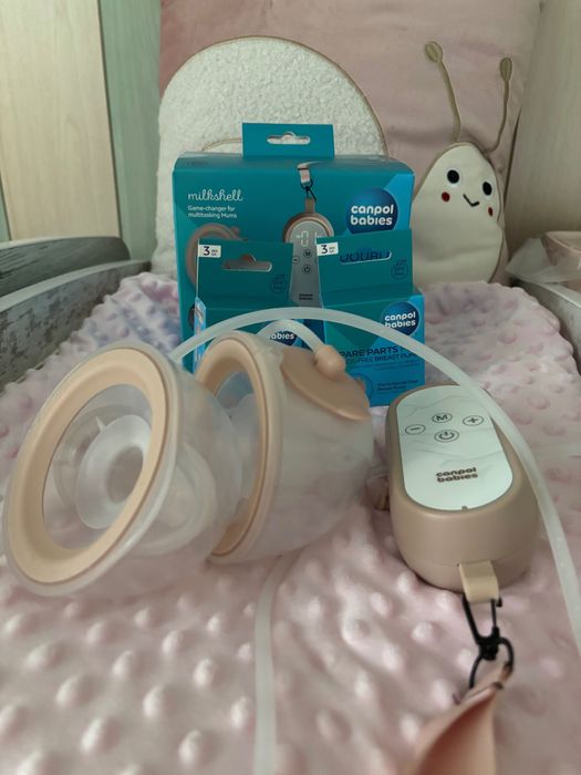 Hands-free помпа за кърма Canpol + 2 бр. комплект с резервни части