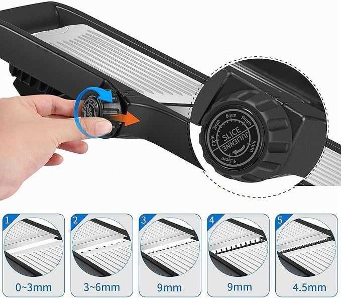 Професионално ренде за зеленчуци Milcea Mandoline Slicer 3 в 1
