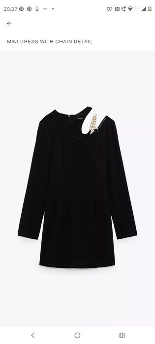 Rochie Zara cu detaliu pe umăr