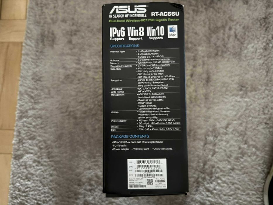 Router nou ASUS RT-AC66U Wireless-AC1750 Dual Band