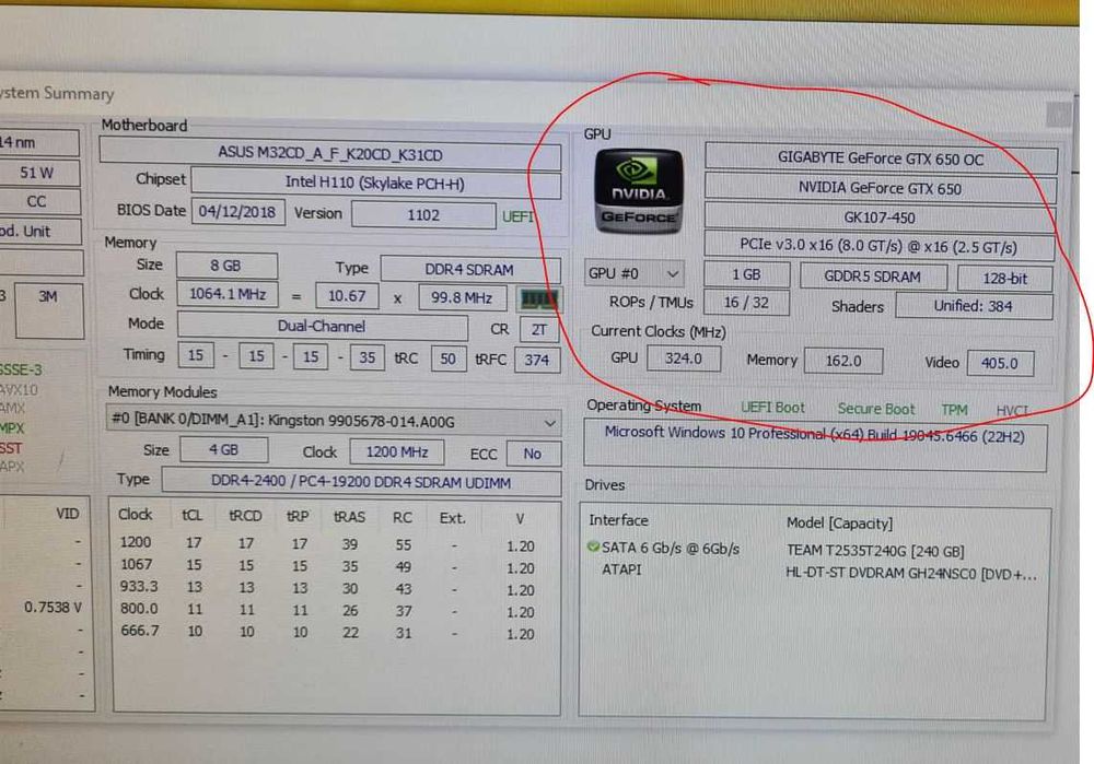 381S.Placa Video Gigabyte GTX 650 OC,1GB DDR5-128Bit,PCI-e 3.0