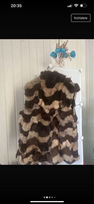Vesta blana naturala foarte frumoasa