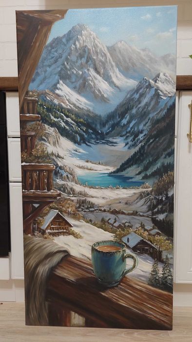 Картина масло, интерьерная