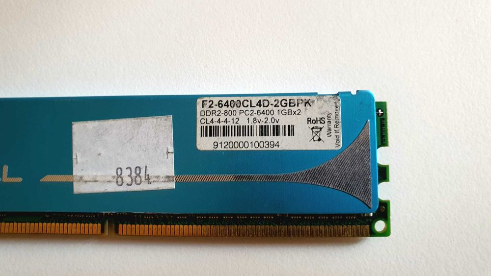 Set 2GB RAM DDR2 (G.SKILL CL4 + PNY CL5) 800MHz, funcționale