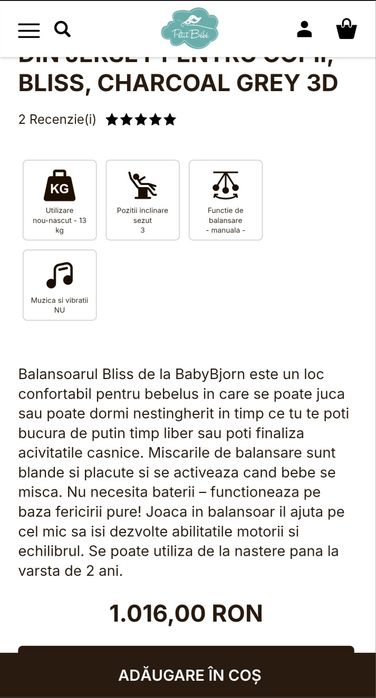 Babybjorn - Balansoar