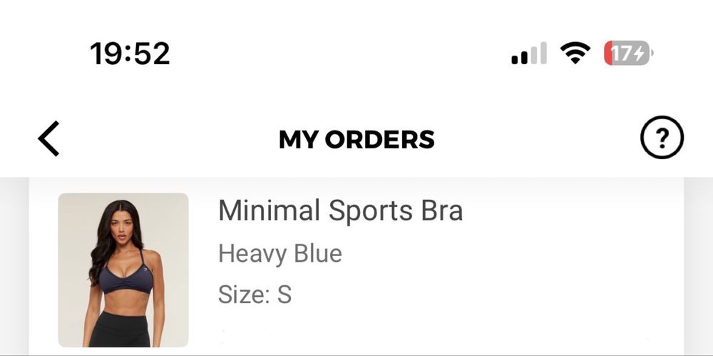 Bustiera Gymshark Minimal