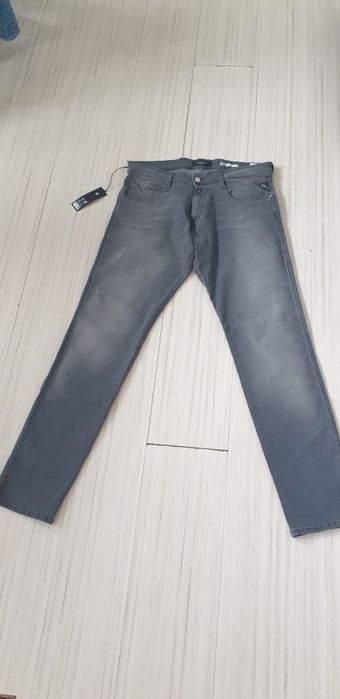 Replay Milano Anbass  Stretch Slim Fit 34/34 НОВО ОРИГИНАЛ Мъжки Дънки