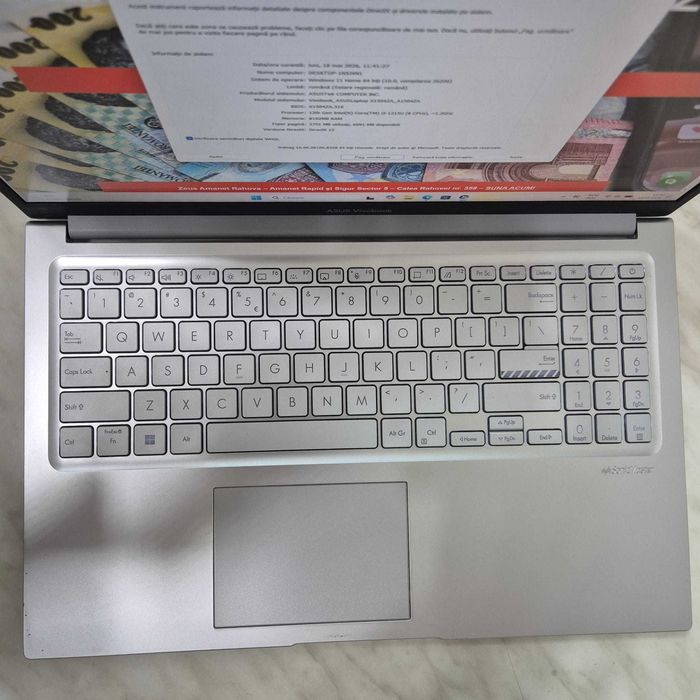 Laptop Asus Vivobook X1504ZA 15inch Intel i3 gen 12 / 8gb / 512gb cu incarcator Zeus Amanet Rahova 35639