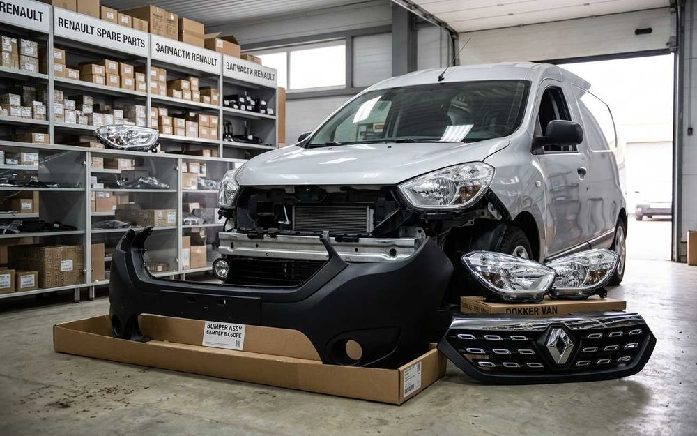 Бампер передний автозапчасти Renault Dokker