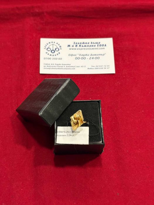 ***РЯДЪК МОДЕЛ/УНИКАЛЕН*** Златен пръстен 2.24гр. 14к
