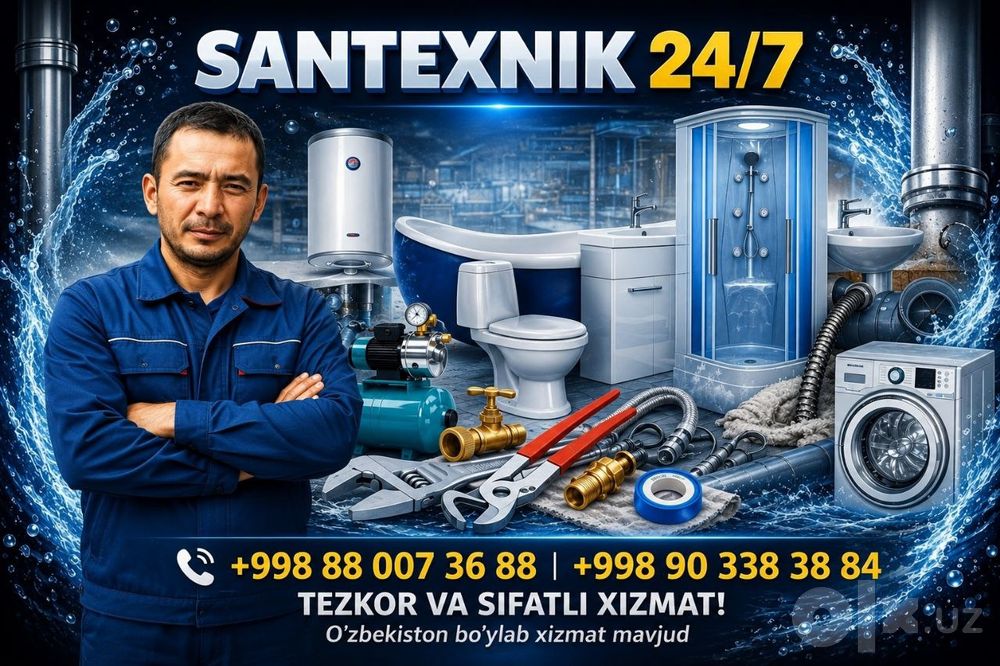 Santexnik xizmati Сантехник хизмати 24/7