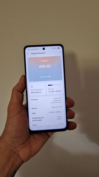 Oferta Oppo A98 5G 12GB Ram + 256Memorie