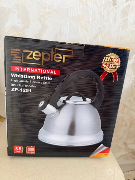Новый чайник со свистком Zepter 3.5 л (для всех плит)