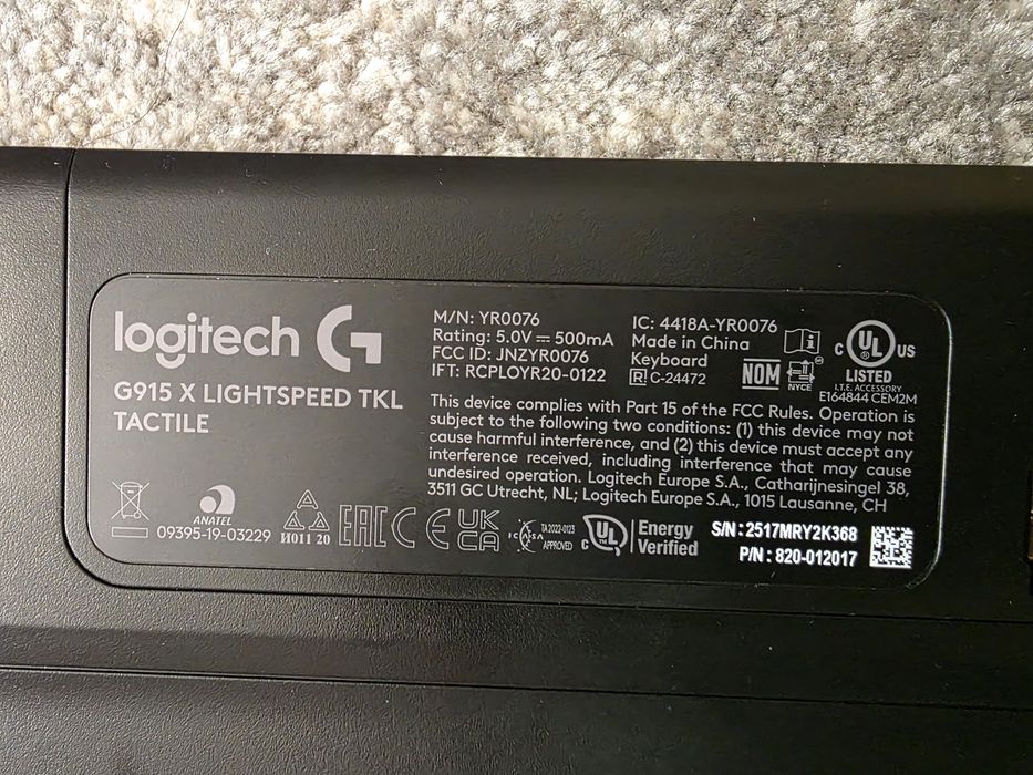 Tastatura Logitech G915 X Lightspeed TKL