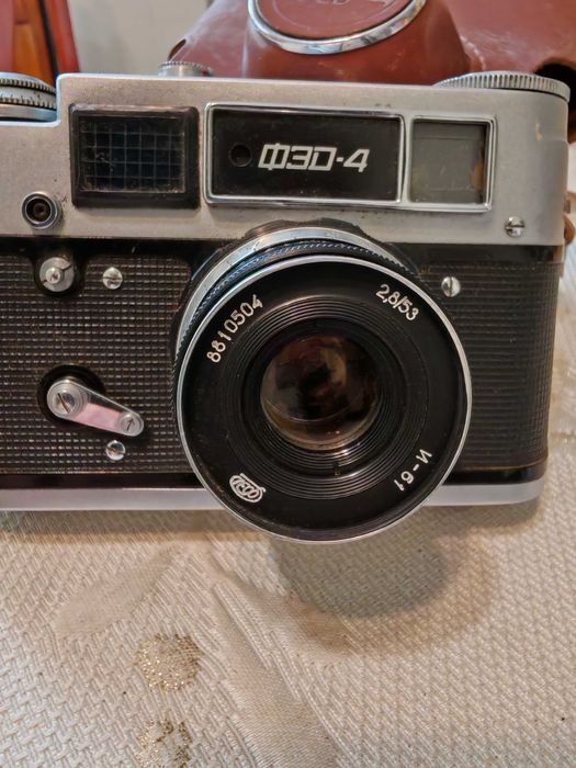 Качествена Як Руски Соц СССР Фотоапарат ФЕД 4 с Калъф. Работи