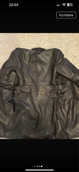 Palton piele naturala designer modern