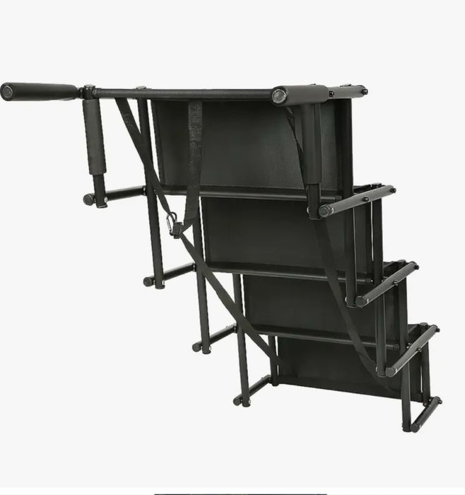 Алуминиева сгъваема стълба с 4 стъпала – стабилна, до 90 кг