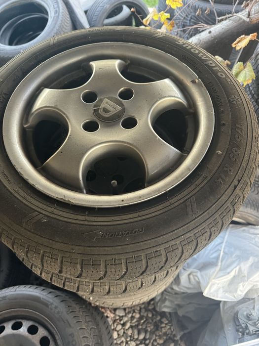 Jante aliaj 4x100 pe 14 cu anvelope iarna 175.65.r14