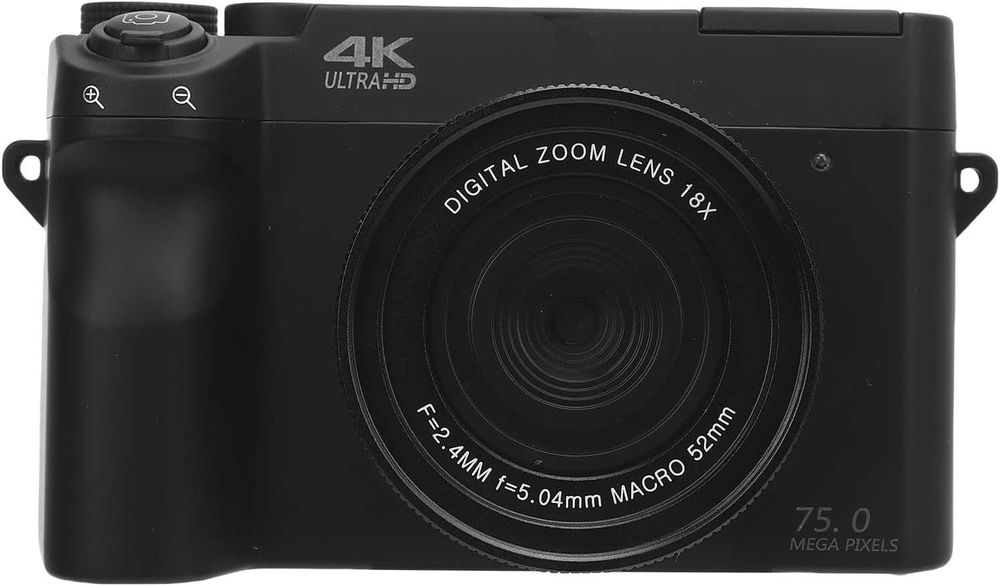 75MP 4K Digital Camera with 18x Optical Zoom, WiFi HD Video Camera for Photography with 3 Inch LCD Screen & Instant Transfer, Дигитален фотоапарат
