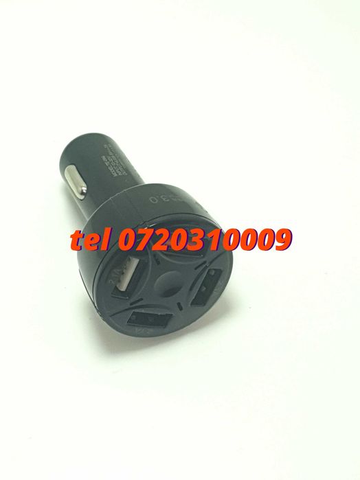 Incarcator Masina Auto 4 Porturi Bricheta Usb Qc Incarcare Rapida