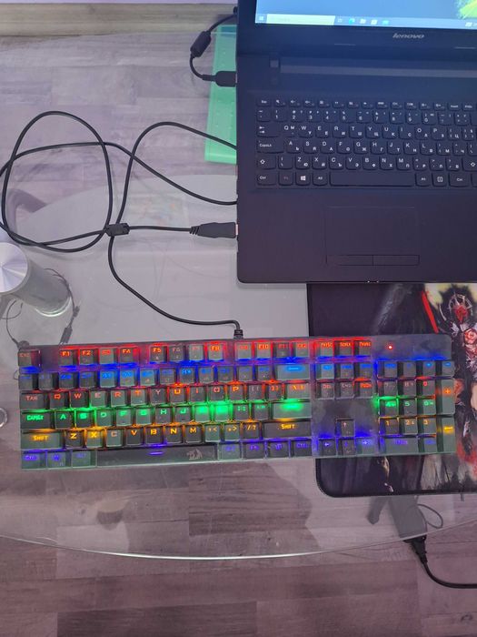 Механична клавиатура и МИШКА RED DRAGON RGB