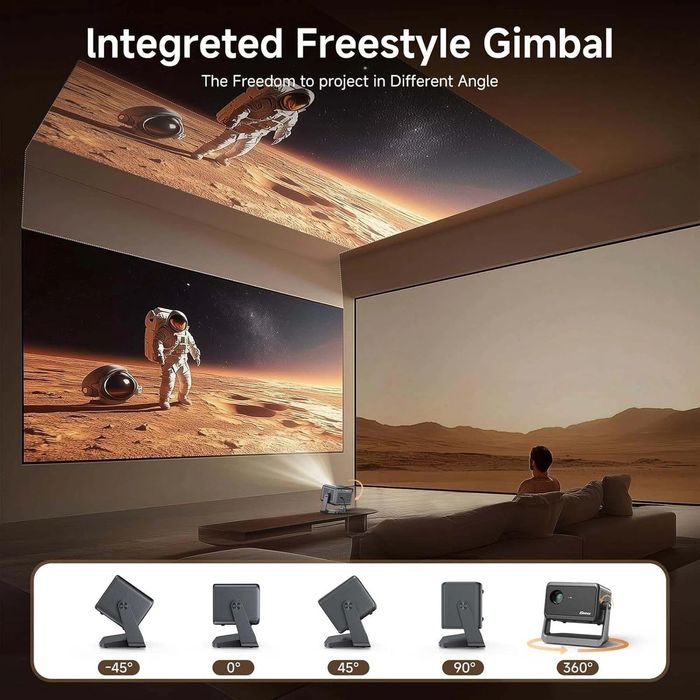 Isinbox Q8pro proiector cu focalizare automată și corecție trapezoida