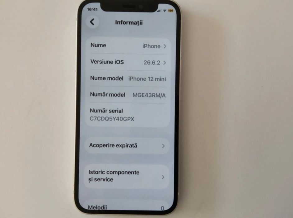 IPhone 12 Mini Alb 128GB 100% Baterie