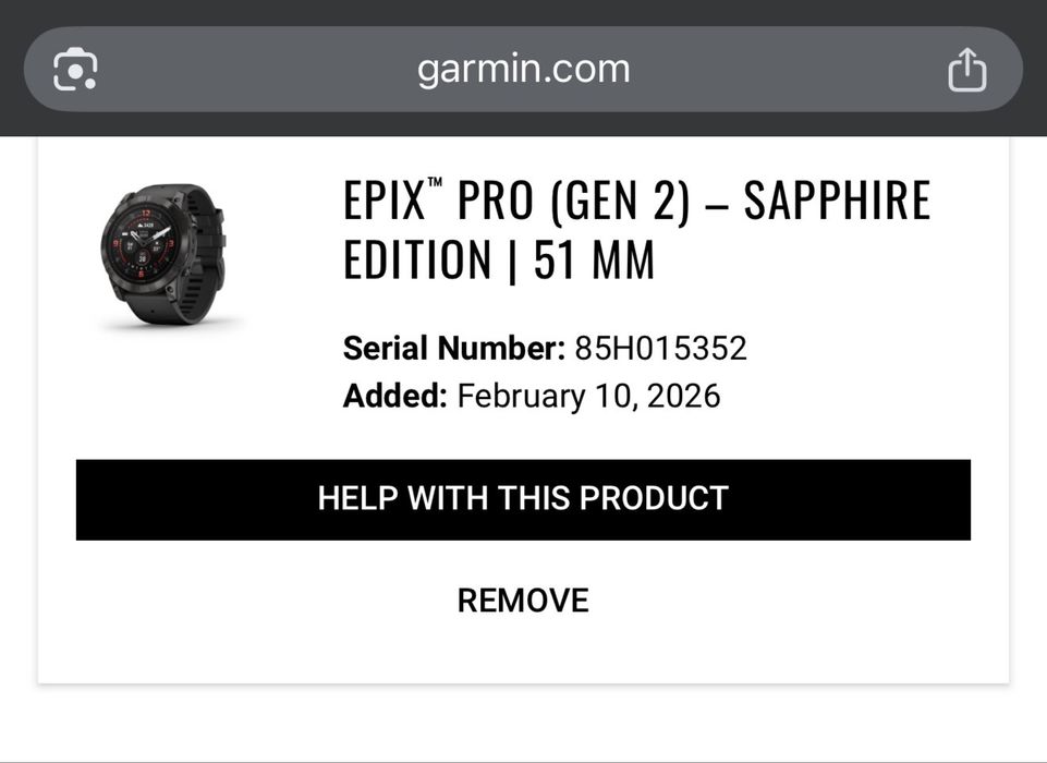 Ceas Garmin Epix 2 PRO 51mm Titanium Saphire, in stare excelenta