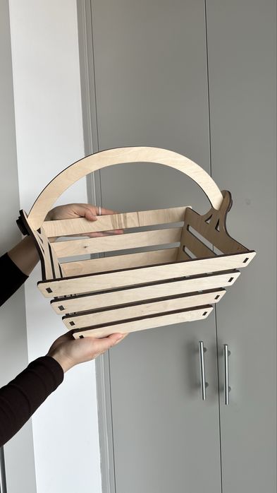 Корзина бежевая