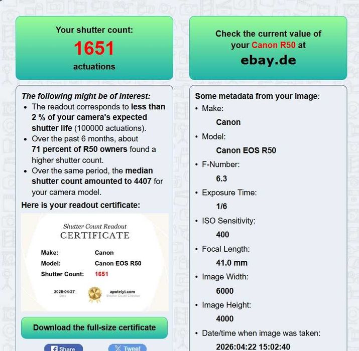 Canon Eos R50 с обектив RF-S 18-45mm f/4.5-6.3 и карта 128GB