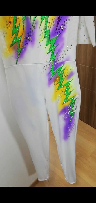 Трико за художествена гимнастика, акробатика (гащеризони) за 11-13 год