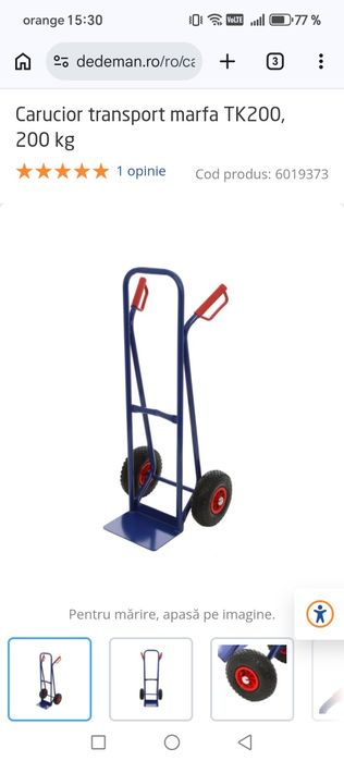 Se vinde transpalet manual