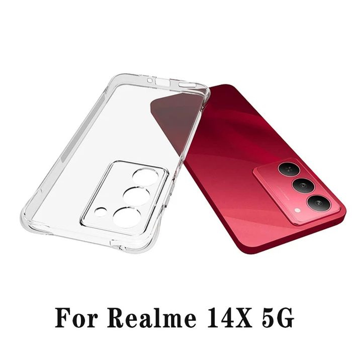 Realme Note 60 / 14X / Удароустойчив силиконов кейс с камера протектор