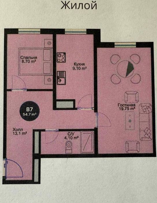2/1/6 ЖК ЗиёНур,ЭКО Базар,Ул Тимур Малик,напротив Мечети,54 м2,ремонт