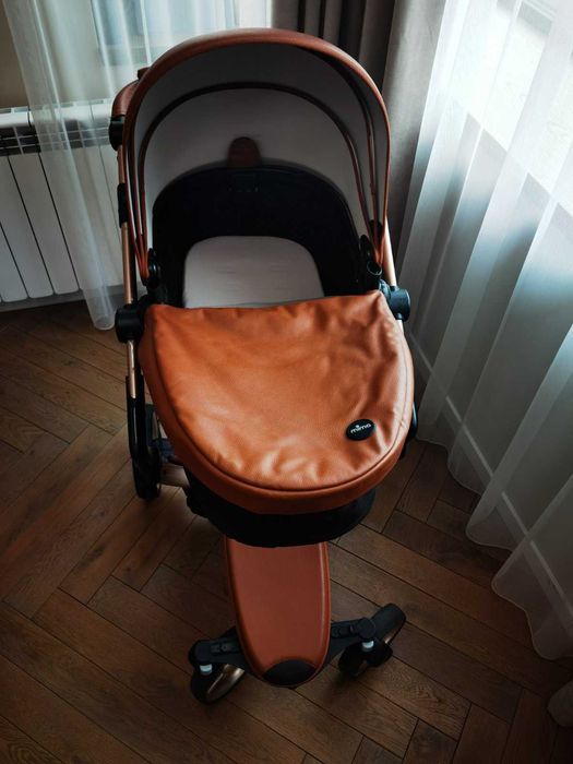 Детска количка Mima Xari Camel 2в1 + зимен чувал и дъждобран
