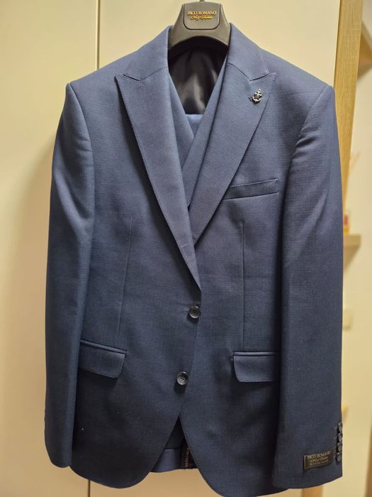 Costum barbatesc bleumarin