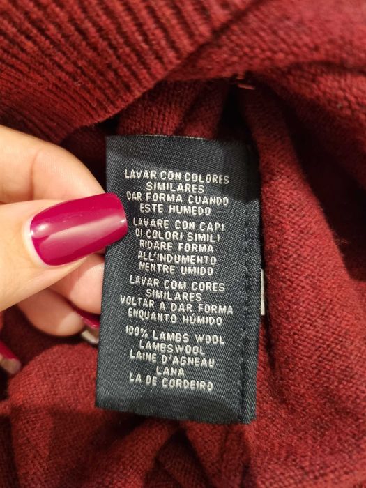 Мъжки пуловер Gant агнешка вълна, размер L