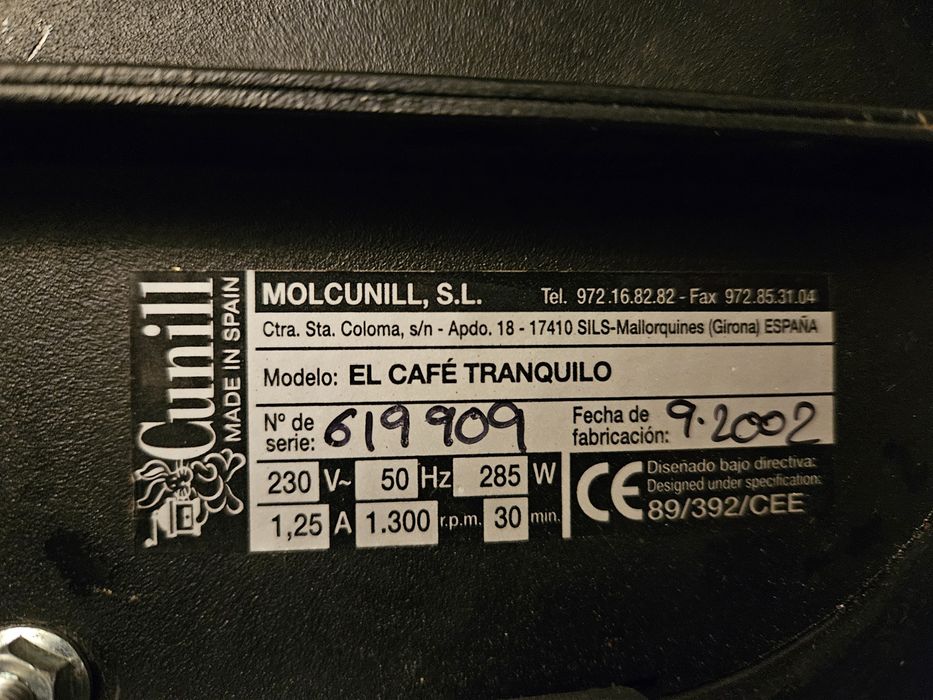 Кофеварка EL CAFE TRANQUILO на запчасти