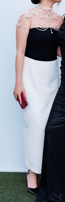 Платье вечернее с жемчугом